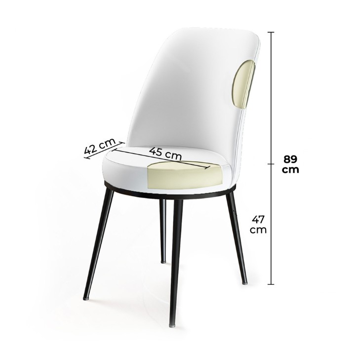 Комплект для столовой Hanah Home Dexa Grey White