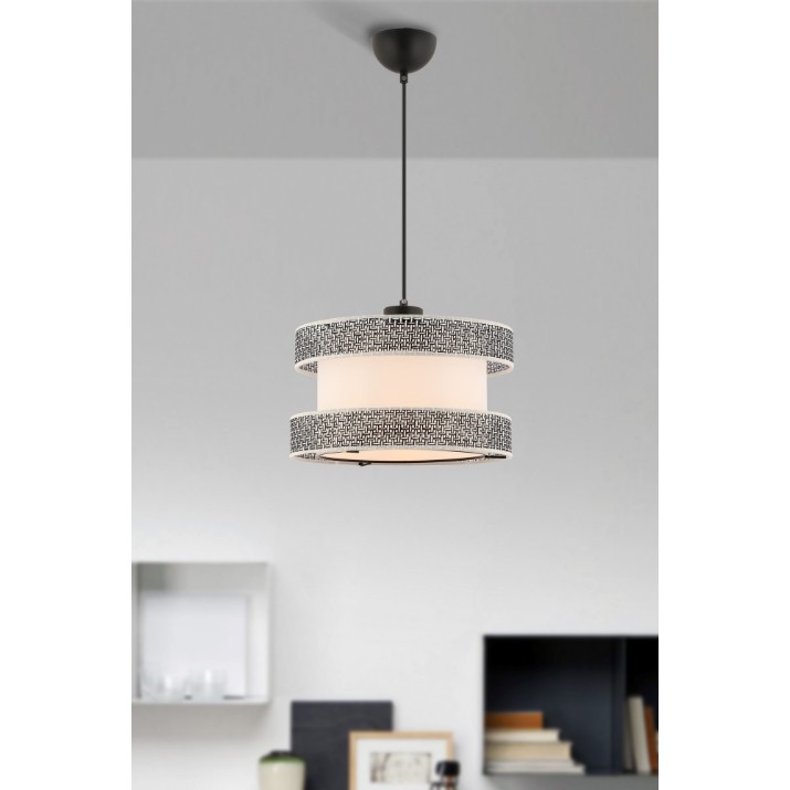 Lustră Opviq Halo Grey White