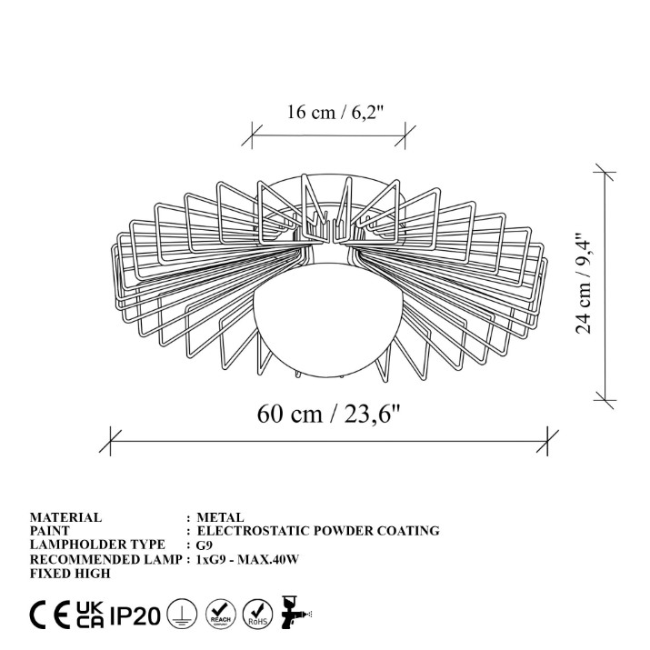 Lustră Opviq Kaya 15225 L