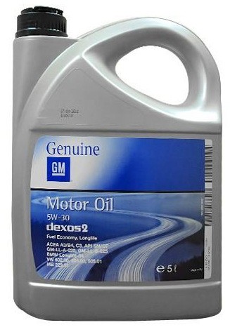 Моторное масло GM Dexos2 Longlife SAE 5W-30 5L