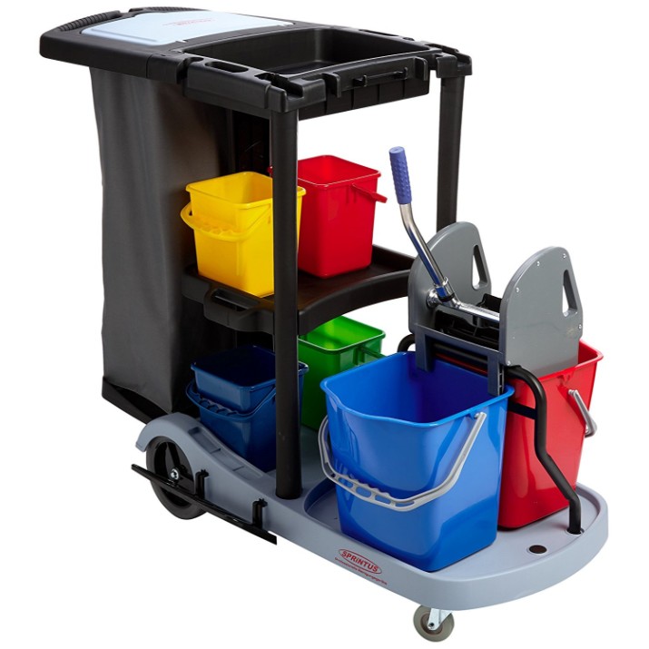Carucior profesional pentru curatenie Sprintus Service Set 120L (301106)