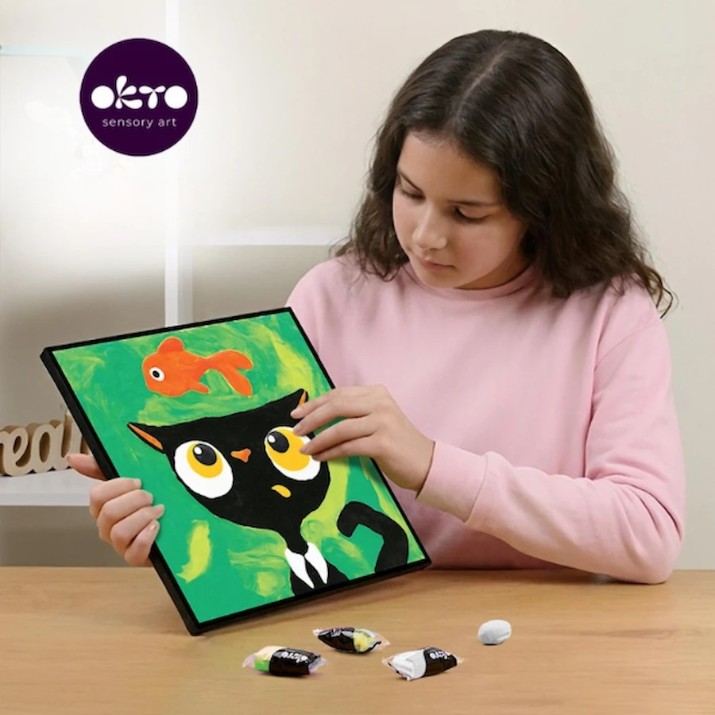 Set pentru creatie OKTO Clay Black Cat 29x29cm (20056)