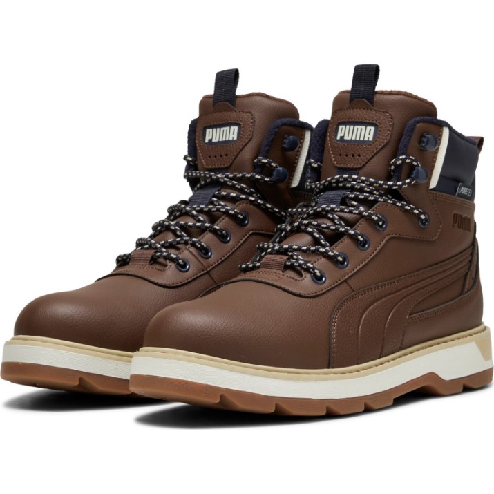 Bocanci pentru bărbați Puma Desierto V3 Puretex Chestnut Brown/Chestnut Brown/New Navy, s.42.5