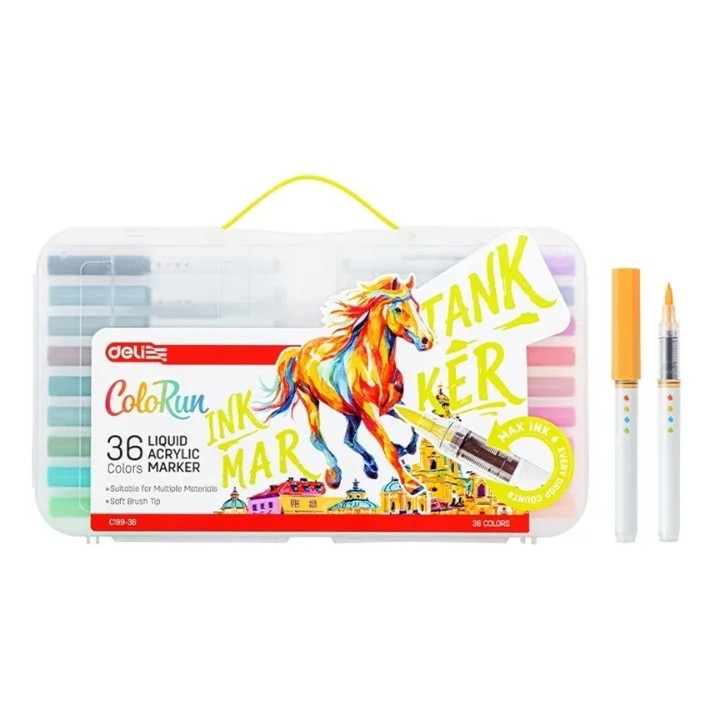 Маркеры Deli ColoRun 36pcs (EC199-36)