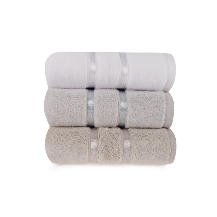 Set prosoape L'Essentiel Dolce White Light Blue Light Brown