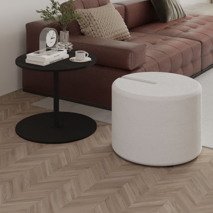 Журнальный столик + пуф Hanah Home Vexana Black 2pcs