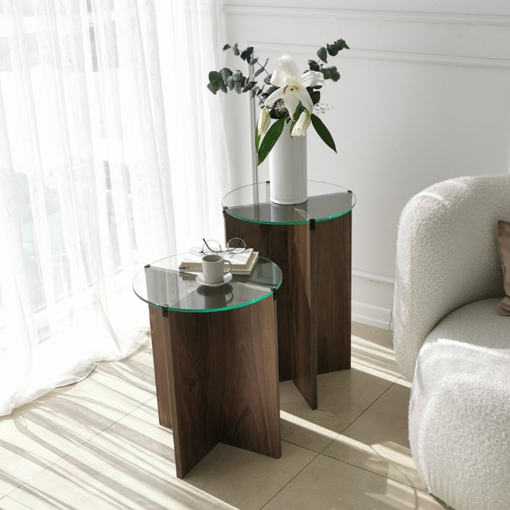Набор журнальных столиков Hanah Home Lily Walnut