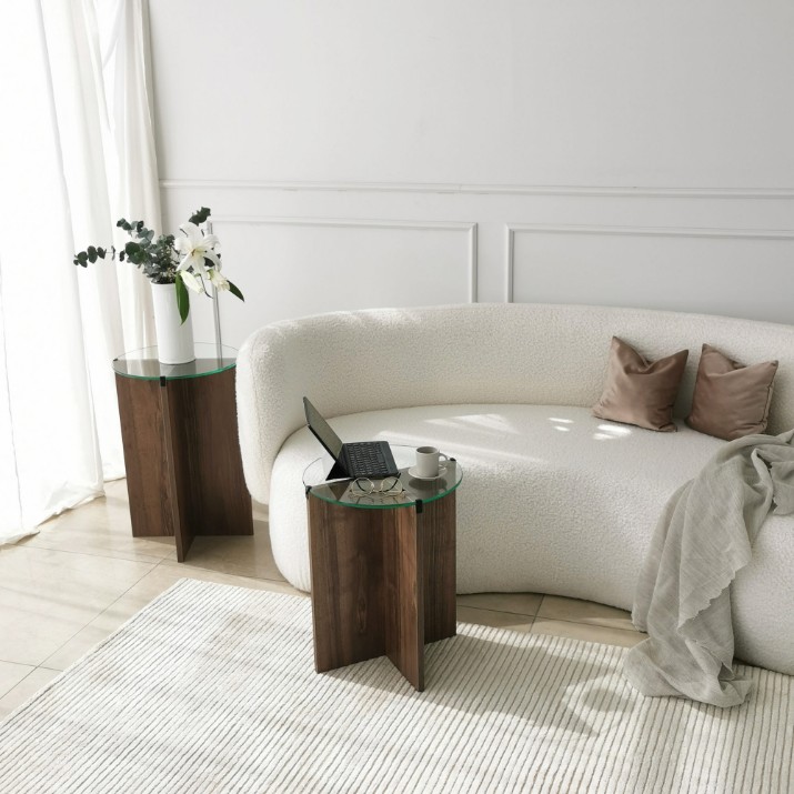 Набор журнальных столиков Hanah Home Lily Walnut