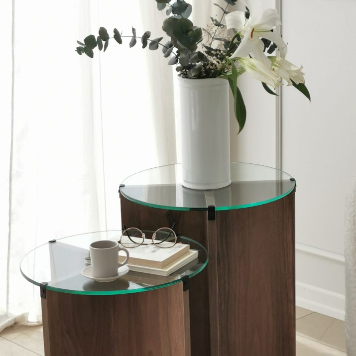 Набор журнальных столиков Hanah Home Lily Walnut