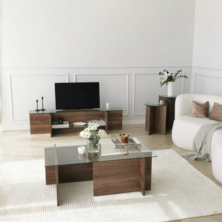 Набор журнальных столиков Hanah Home Lily Walnut