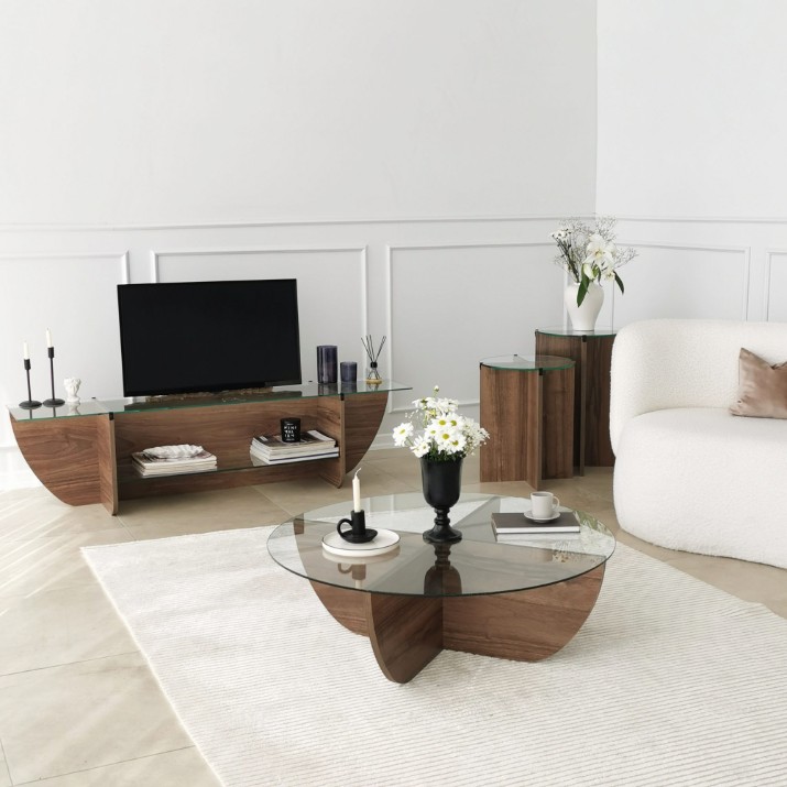 Набор журнальных столиков Hanah Home Lily Walnut