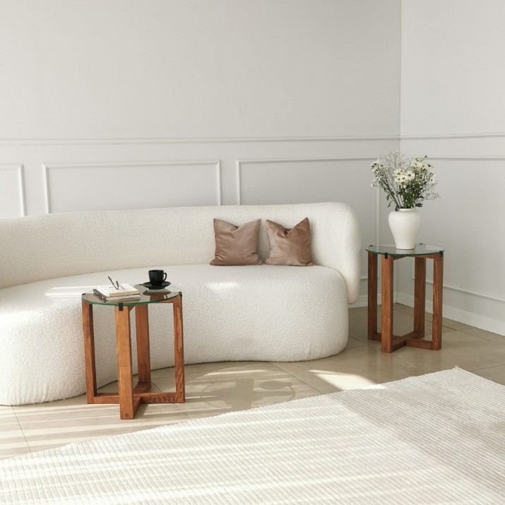 Набор журнальных столиков Hanah Home Amalfi Walnut