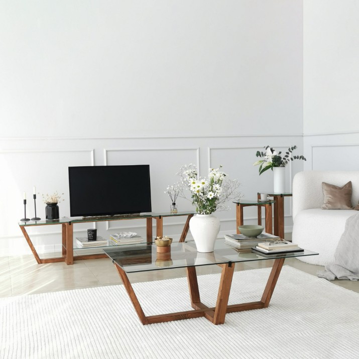 Набор журнальных столиков Hanah Home Amalfi Walnut