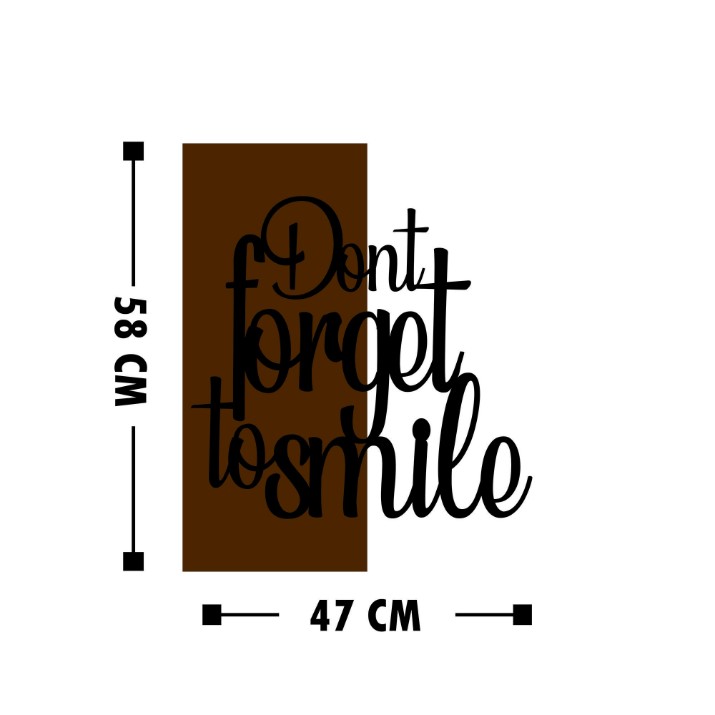 Panou decorativ Wallity Dont Forget To Smile