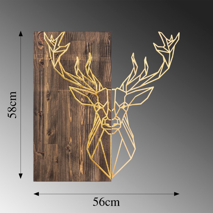 Декоративное панно Wallity Deer1 Gold