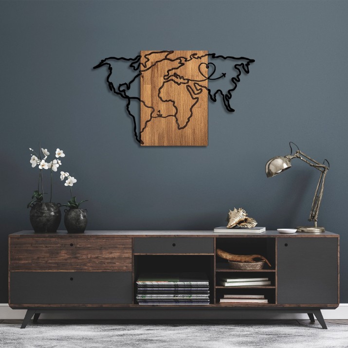 Panou decorativ Wallity Wold Map 316