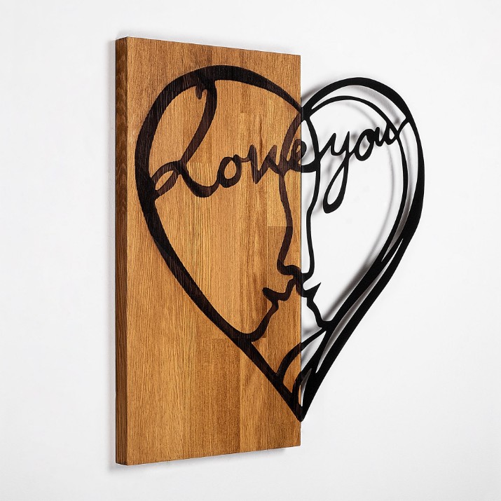 Panou decorativ Wallity i Love You