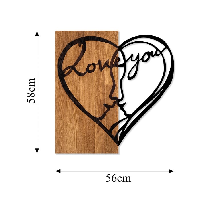 Panou decorativ Wallity i Love You