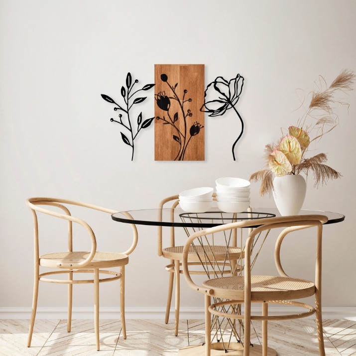Panou decorativ Wallity Triple Flowers 383