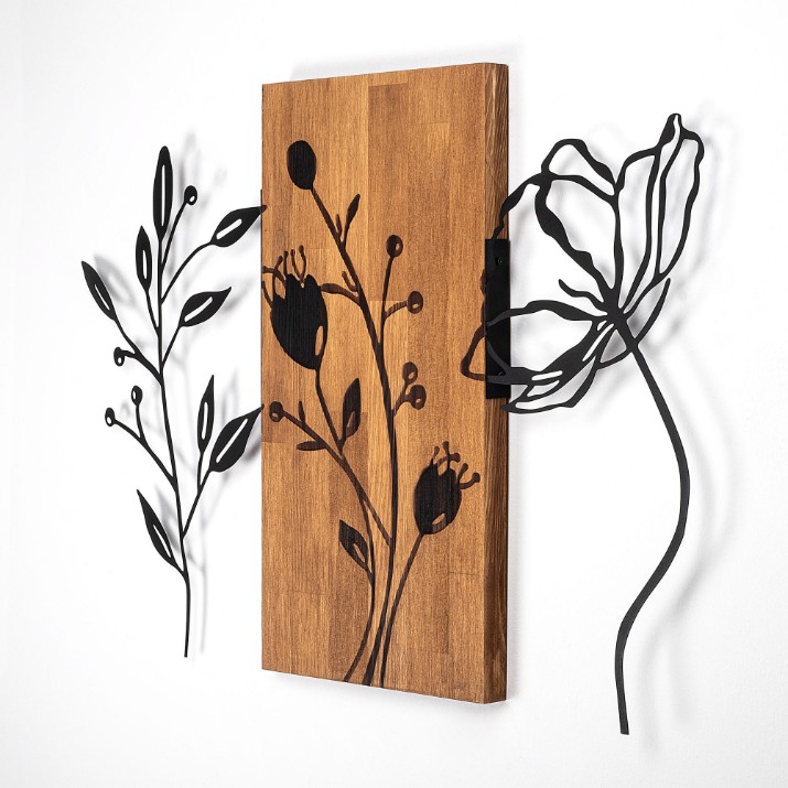 Panou decorativ Wallity Triple Flowers 383