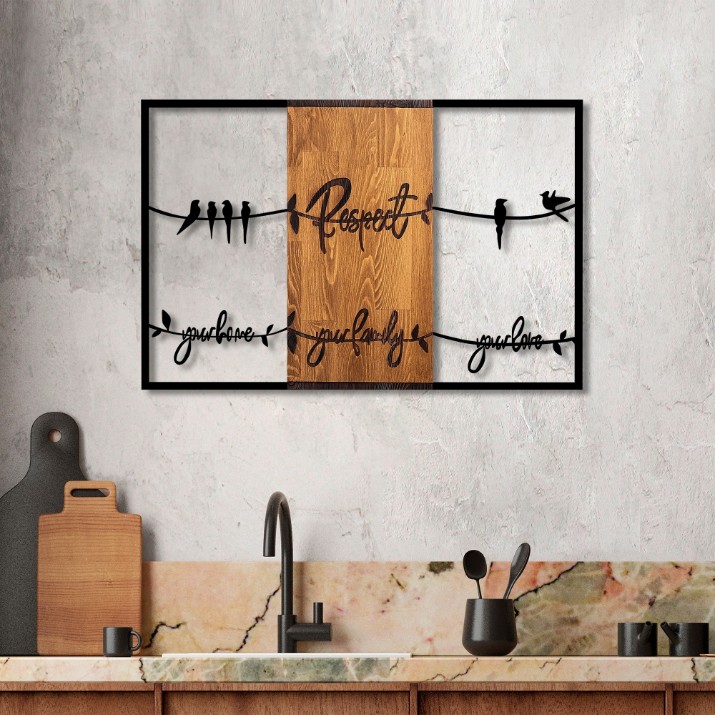 Декоративное панно Wallity Respect Your Home Your Family Your Love 1