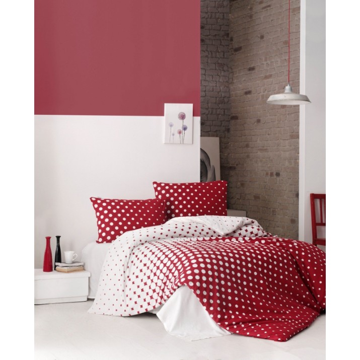Lenjerie de pat L'Essentiel Puanline Red