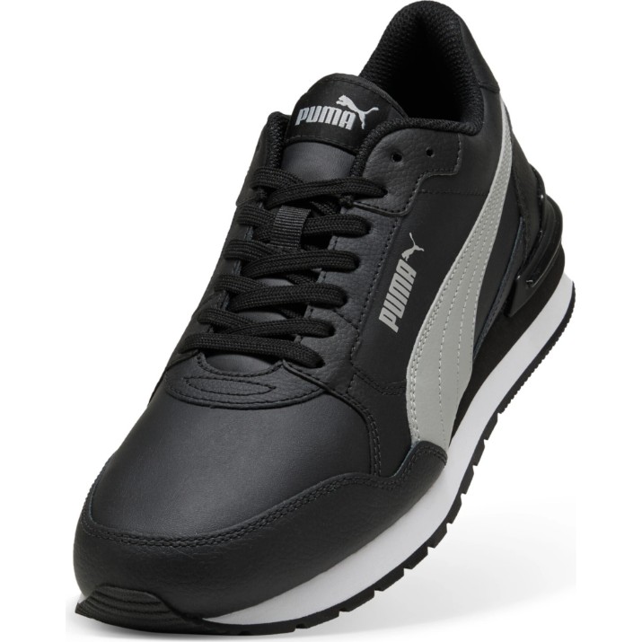 Adidași pentru bărbați Puma St Runner V4 Leather Puma Black/Gray Echo/White, s.44.5