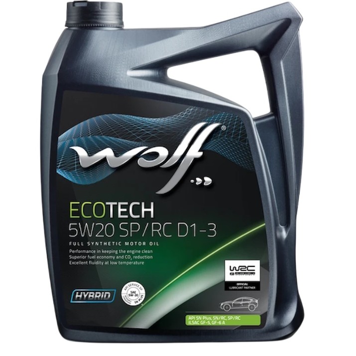 Моторное масло Wolf Ecotech D1-3 5W-20 4L