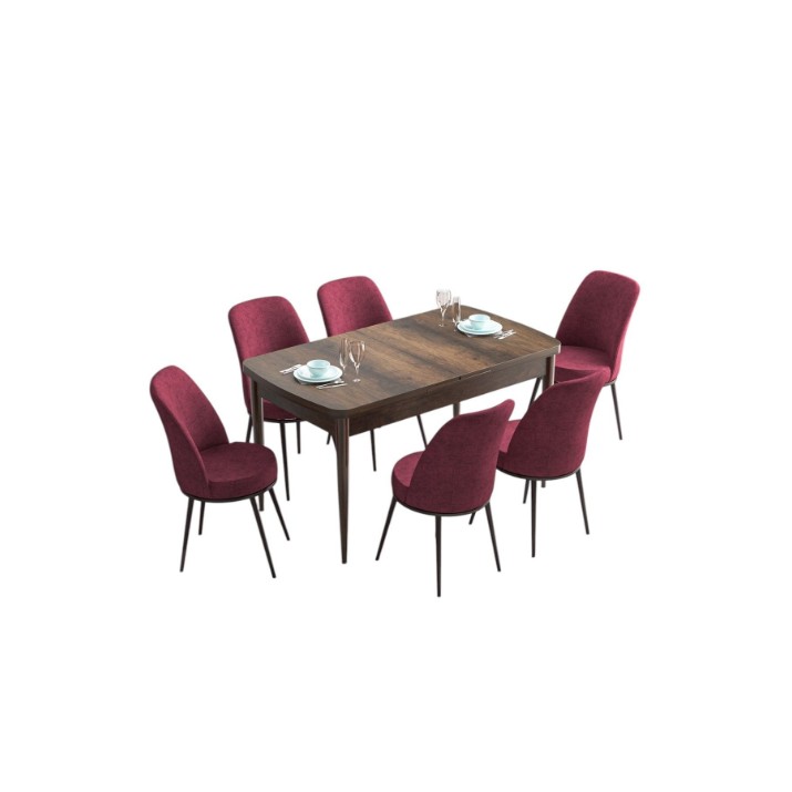 Комплект для столовой Hanah Home Han Baroque Burgundy