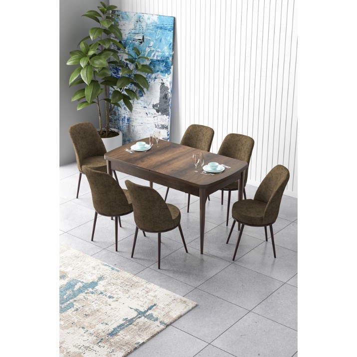 Set mobilă pentru bucătărie Hanah Home Zen Baroque Brown