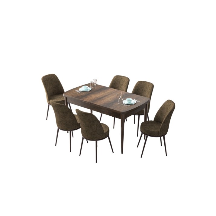 Set mobilă pentru bucătărie Hanah Home Zen Baroque Brown