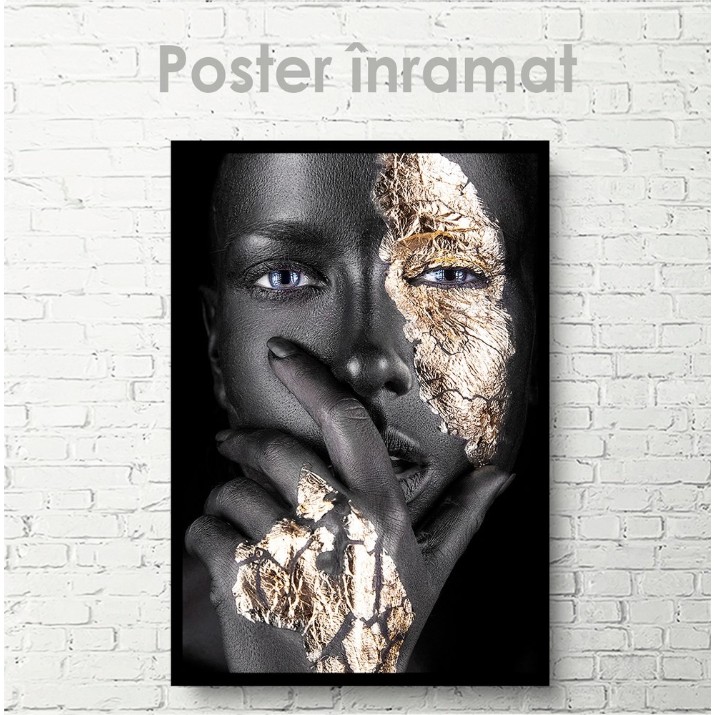 Pictură ArtShop Intense Gaze in Golden Contrast 60x90cm (PGL237-LL)