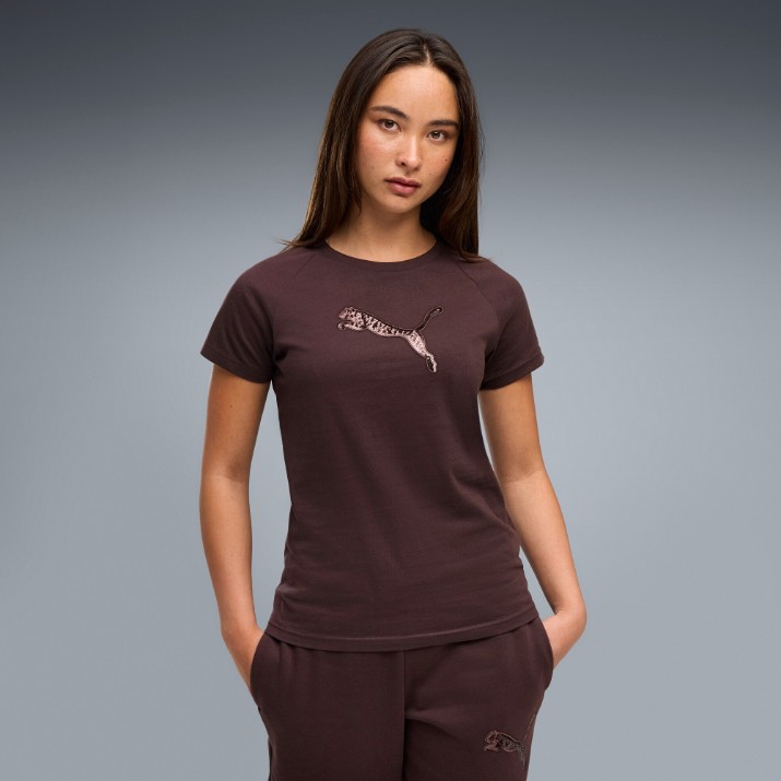 Женская футболка Puma Ess Sequins Chocolate Fondue, s.L