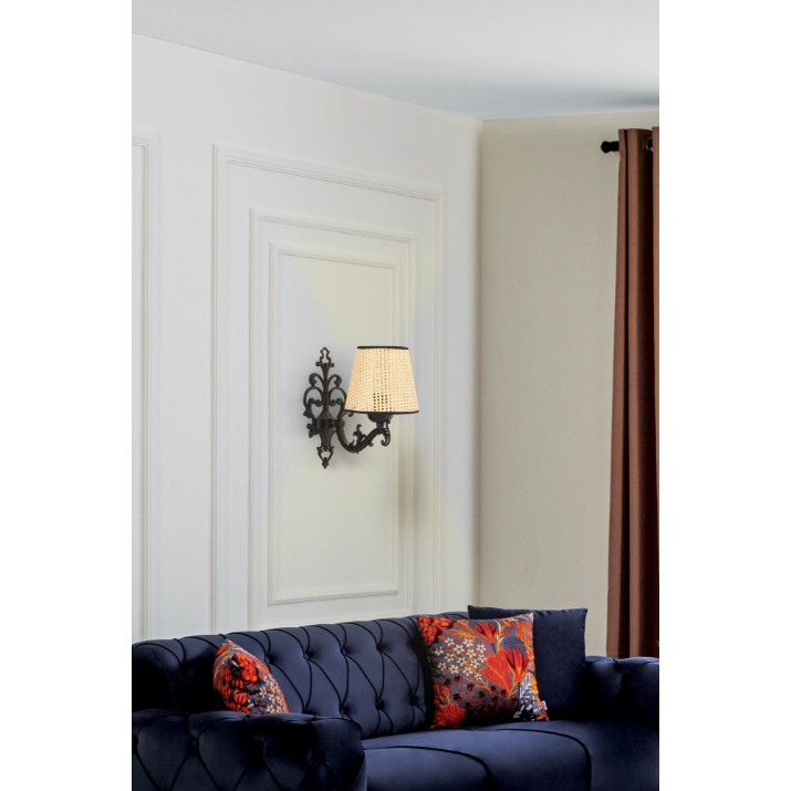 Candelabru de perete Opviq Claire Coral Black Oak