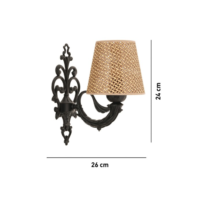 Бра Opviq Lily Hazeran Natural Black