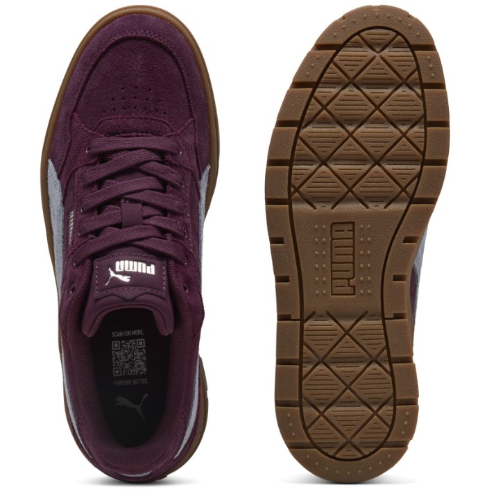 Кеды женские Puma Karmen II Idol Suede Ruby Noir/Sea Illusion/Puma Gold, s.37.5
