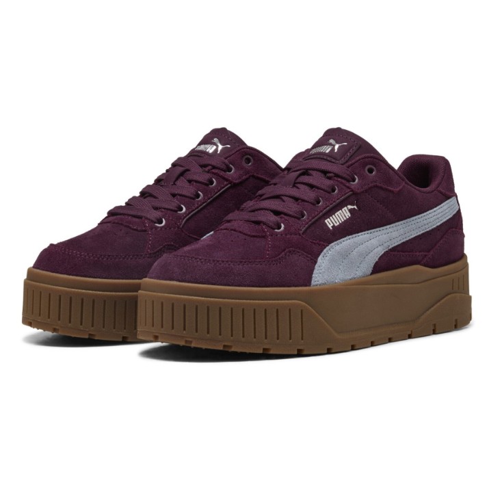 Кеды женские Puma Karmen II Idol Suede Ruby Noir/Sea Illusion/Puma Gold, s.38