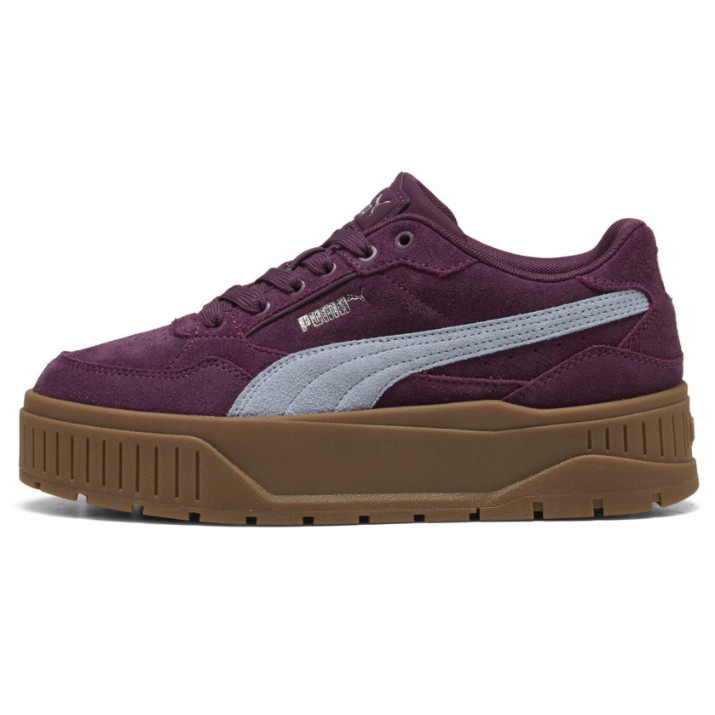 Кеды женские Puma Karmen II Idol Suede Ruby Noir/Sea Illusion/Puma Gold, s.40.5