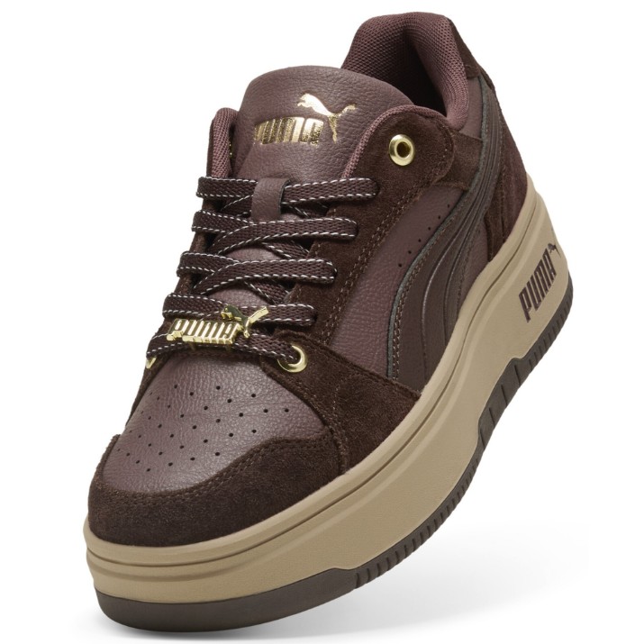 Кеды женские Puma Rebound Femme Low Luxe Sd Rich Cocoa/Chocolate fondue/Birch, s.36