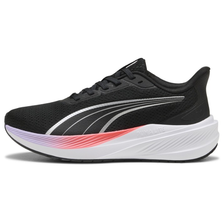 Adidași pentru copii Puma Dasher Lite Puma Black/White/Ultra Red/Light Lavender, s.40