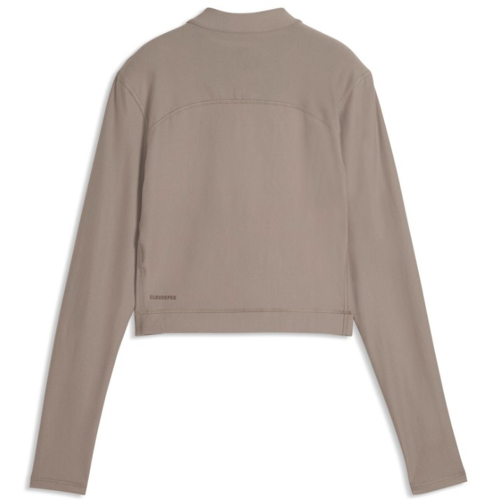 Женский лонгслив Puma Cloudspun Zip Ls Mouse Gray, s.M