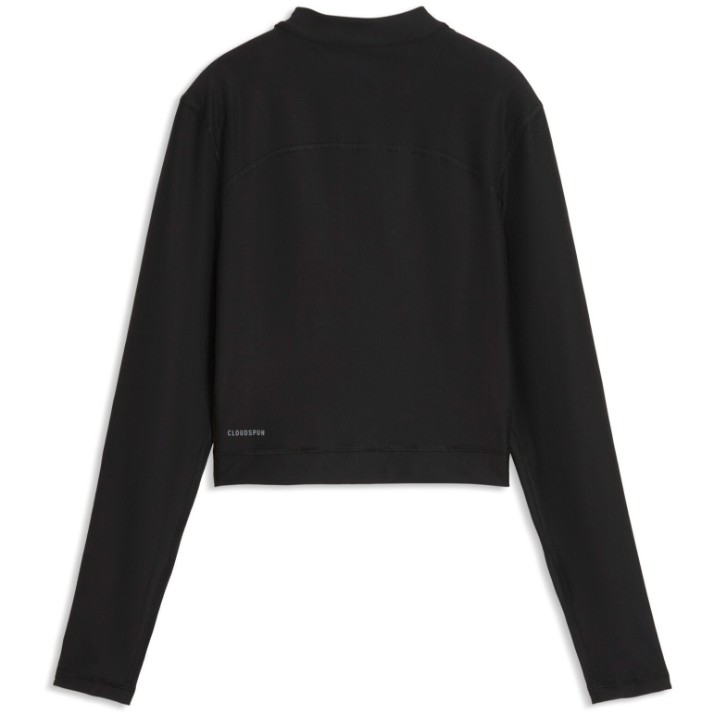 Женский лонгслив Puma Cloudspun Zip Ls Puma Black, s.XS