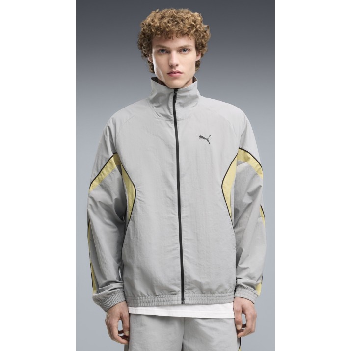 Мужская ветровка Puma Sport Relaxed Woven Track Gray Echo, s.M