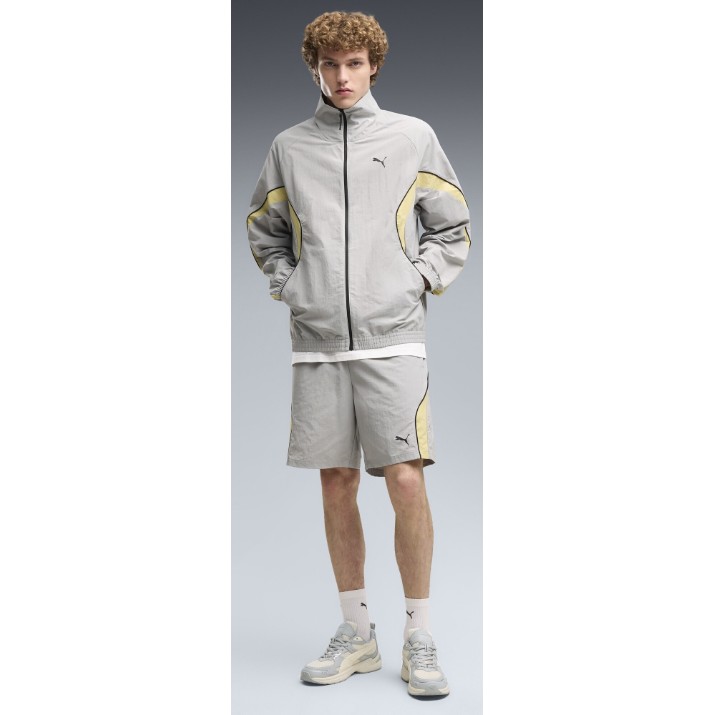 Jachetă pentru bărbați Puma Sport Relaxed Woven Track Gray Echo, s.S