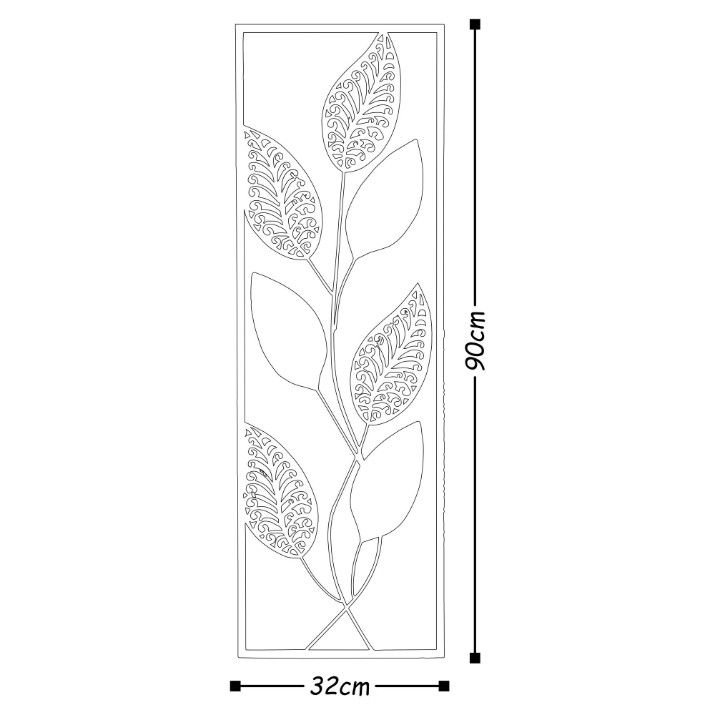 Panou decorativ Wallity Metal Art Leaf