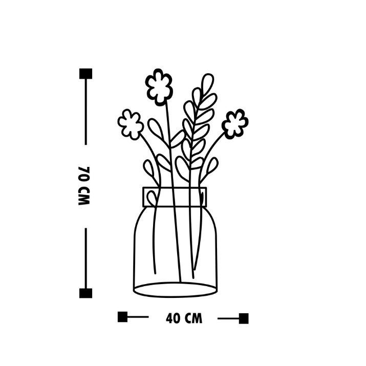 Panou decorativ Wallity Flower 7