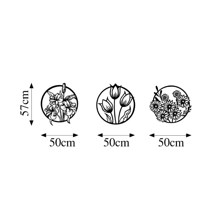 Panou decorativ Wallity Flowers 273 M
