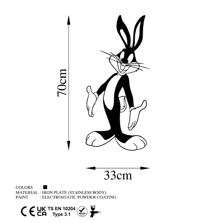 Panou decorativ Wallity Bugs Bunny 1