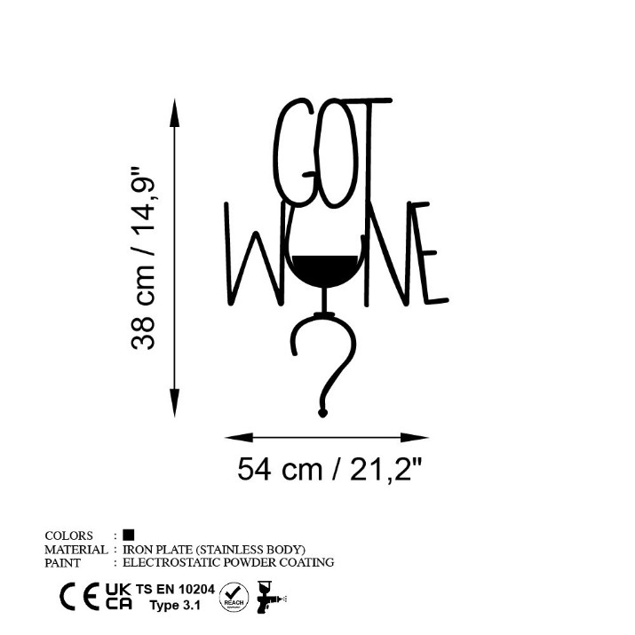 Декоративное панно Wallity Got Wine