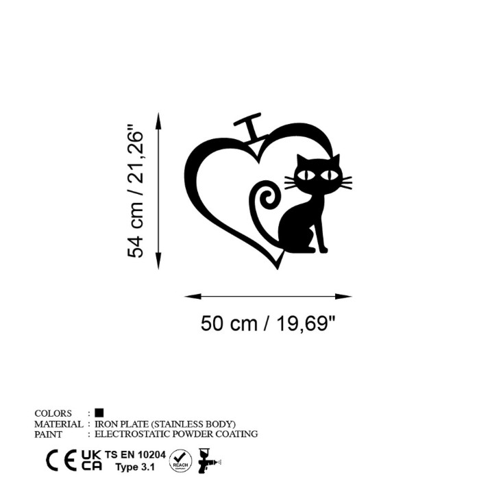 Panou decorativ Wallity Cat 4